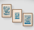 Handmade, Inspirational, Linocut Print Bundle, 'The Original Three'